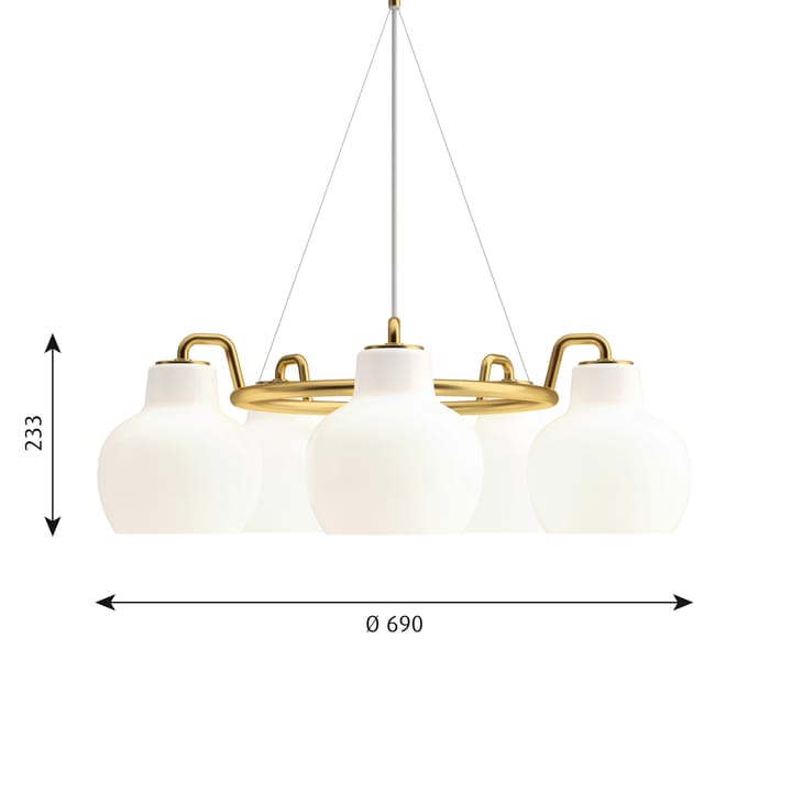 VL Ring Crown 3-5-7 pendant lamp, 5 Louis Poulsen