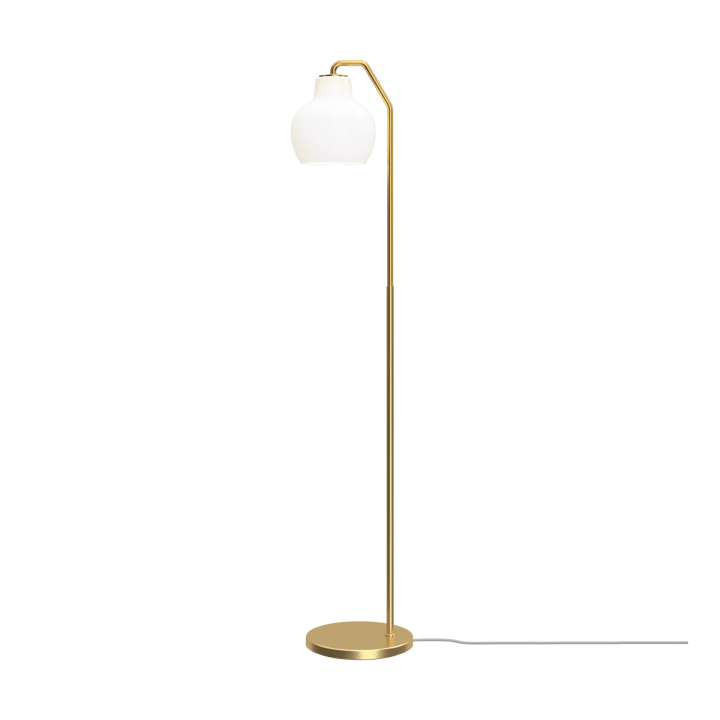 VL Ring Crown floor lamp, Brass-opal glass Louis Poulsen