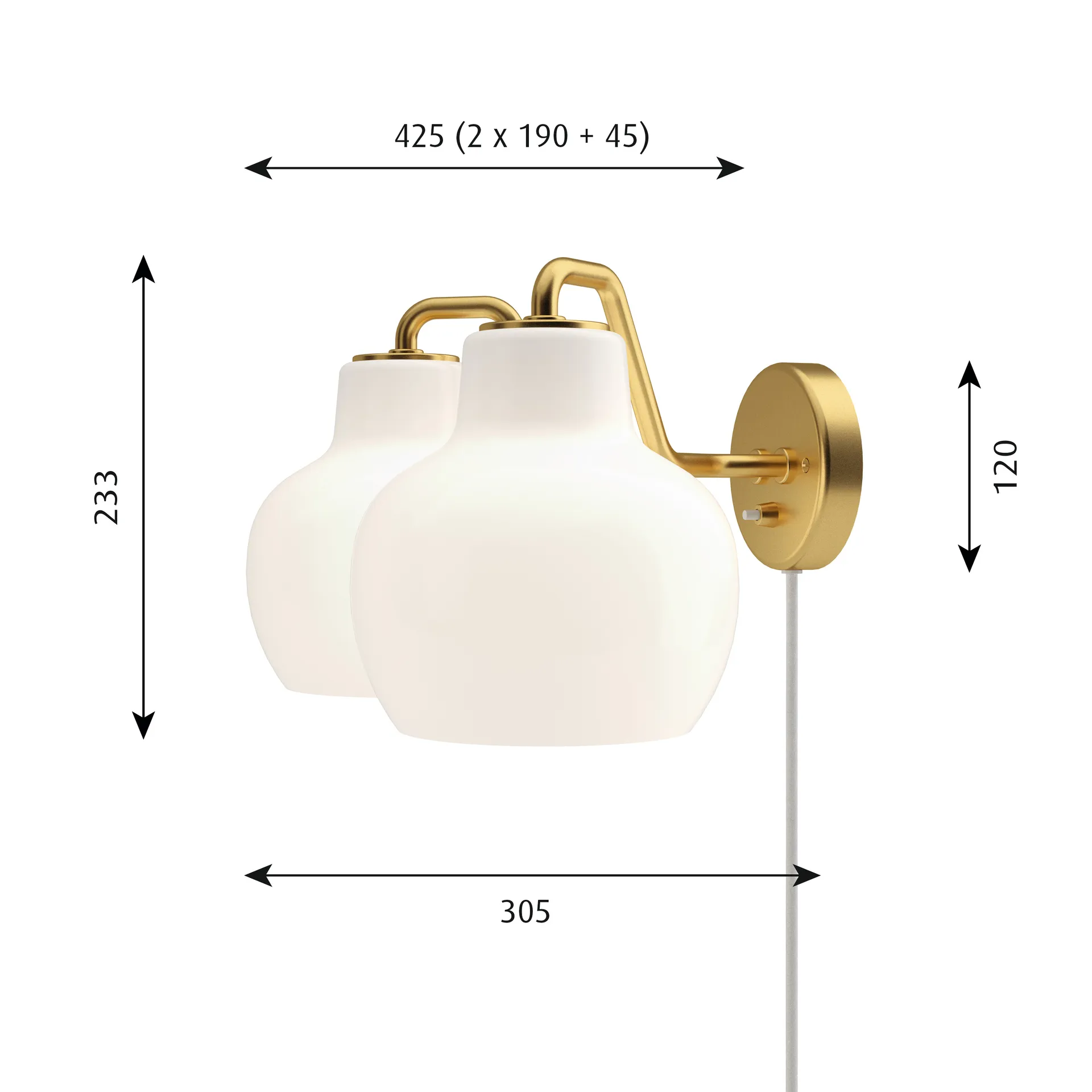 VL Ring Crown wall lamp, 2 Louis Poulsen