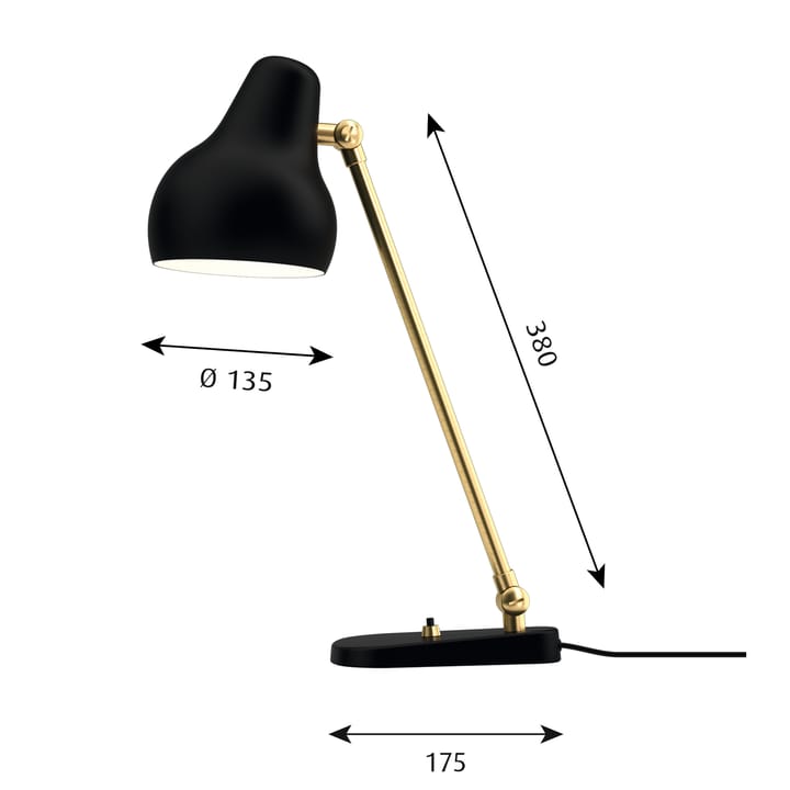 VL38 table lamp - Black - Louis Poulsen