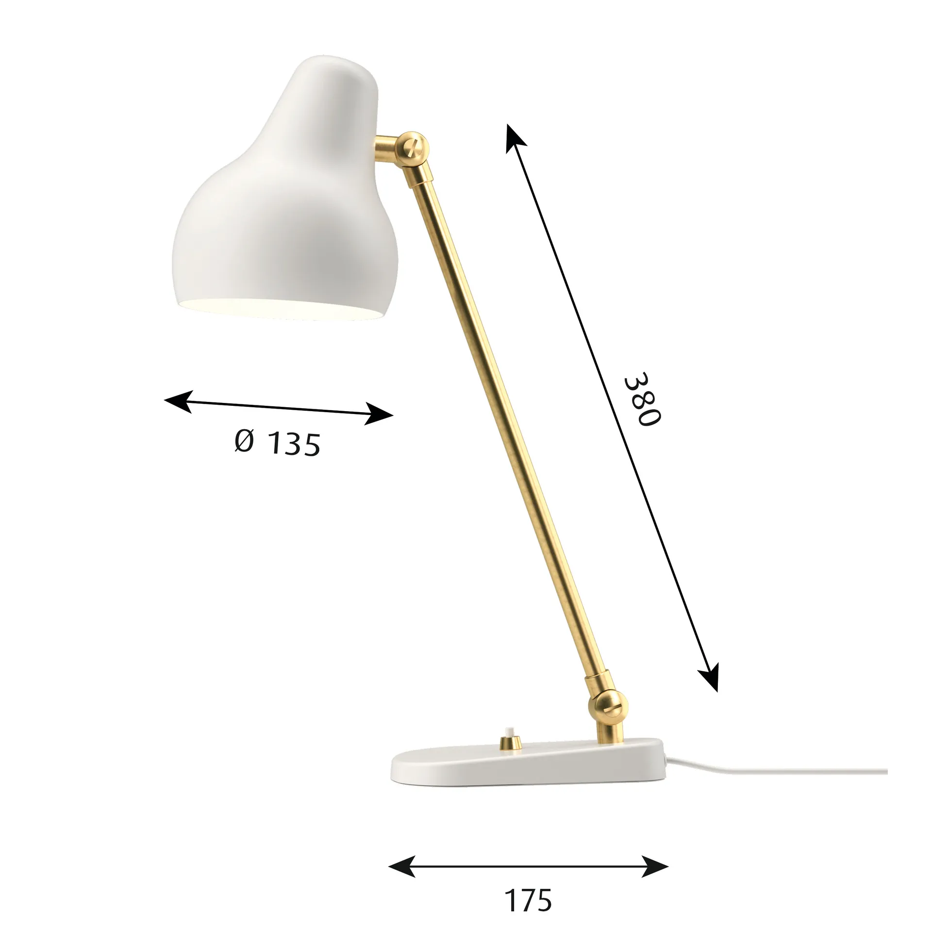 VL38 table lamp, White Louis Poulsen
