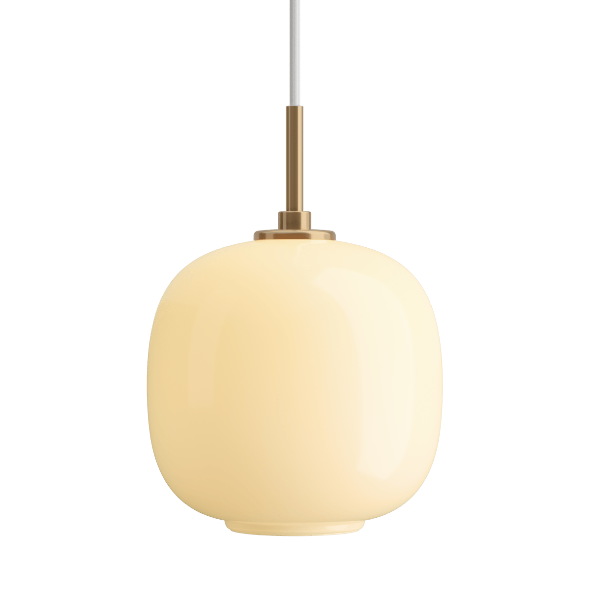 Louis Poulsen VL45 Radiohus pendant lamp o17.5 cm Brass-pale yellow glass