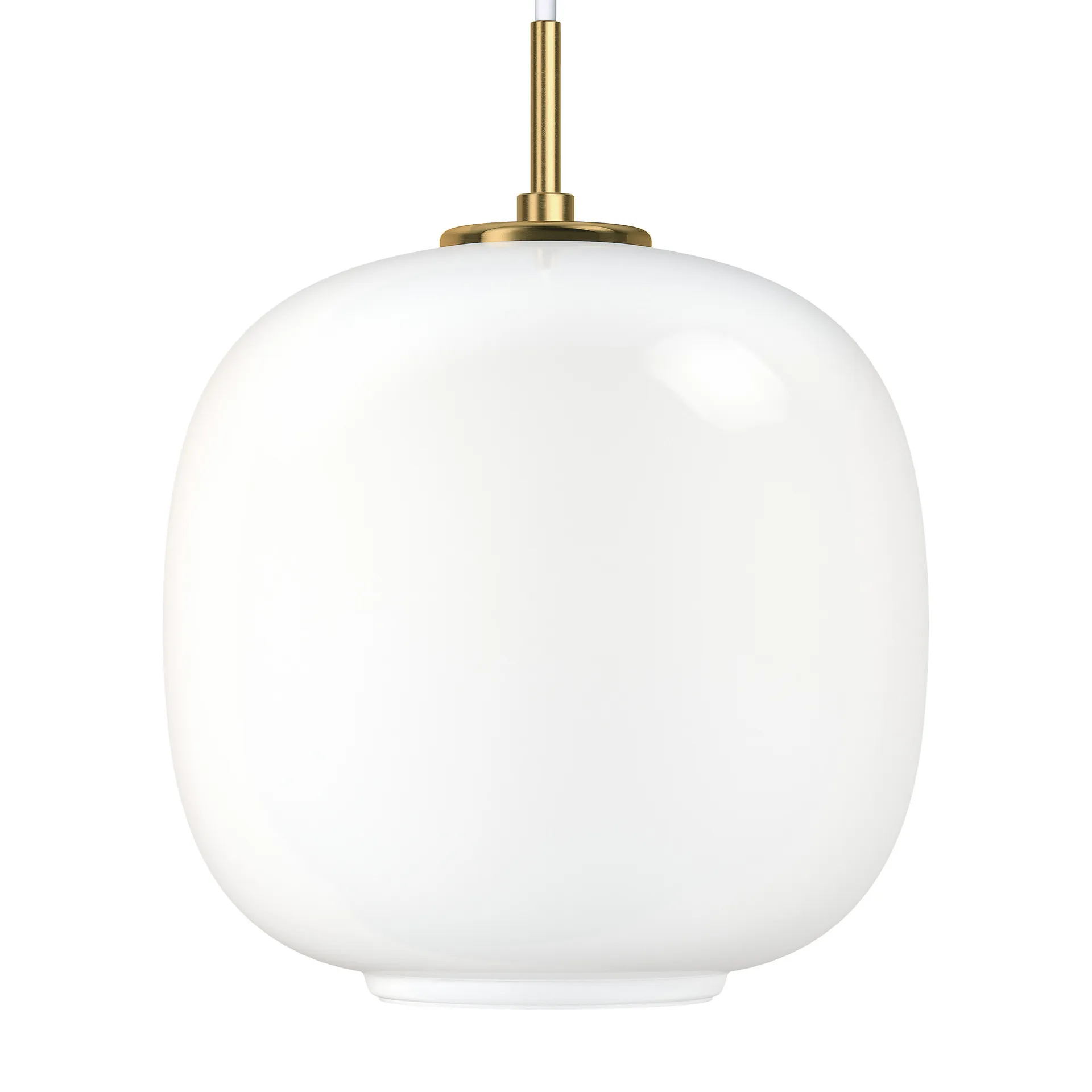 VL45 Radiohus pendant lamp Ø25 cm, Brass-white opal glass Louis Poulsen