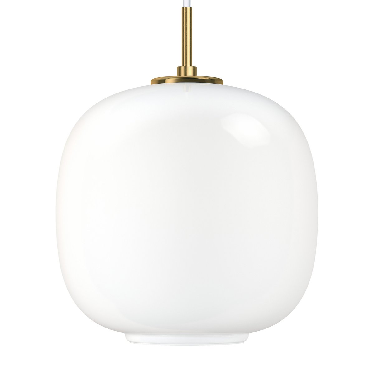 Louis Poulsen VL45 Radiohus pendant lamp Ø25 cm Brass-white opal glass