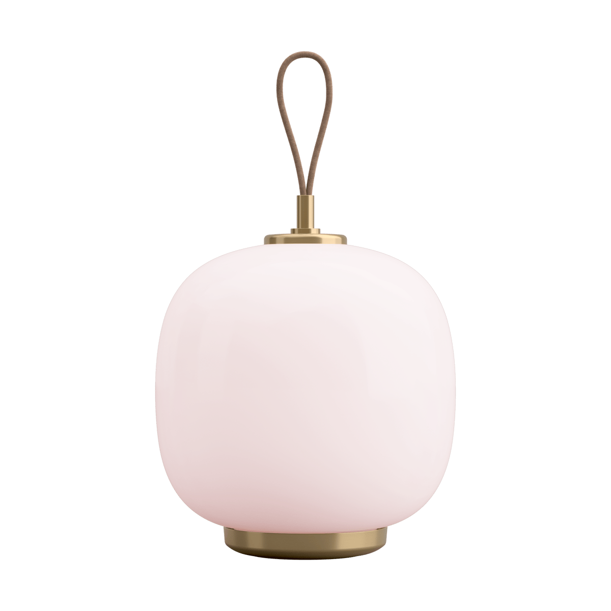 Louis Poulsen VL45 Radiohus portable lamp o17,5 cm Brass-pale rose glass