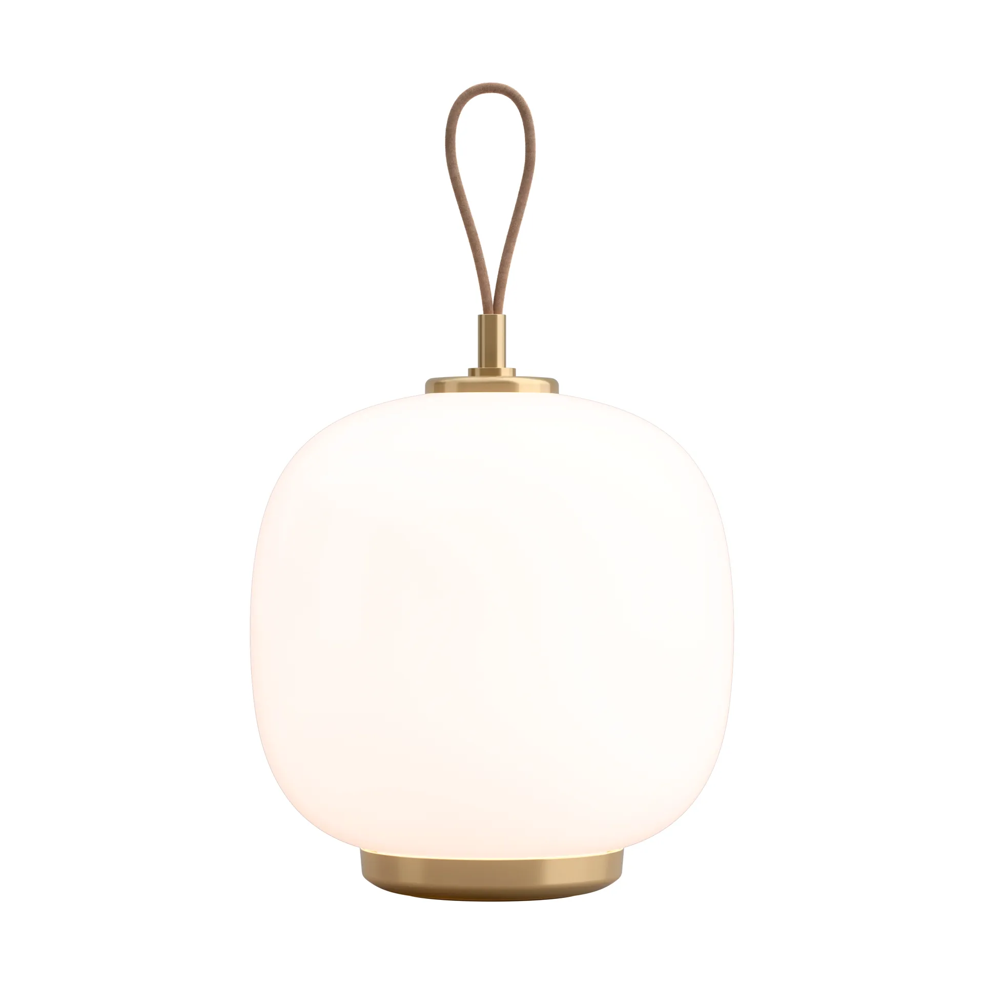 VL45 Radiohus portable lamp Ø17,5 cm, Brass-pale rose glass Louis Poulsen