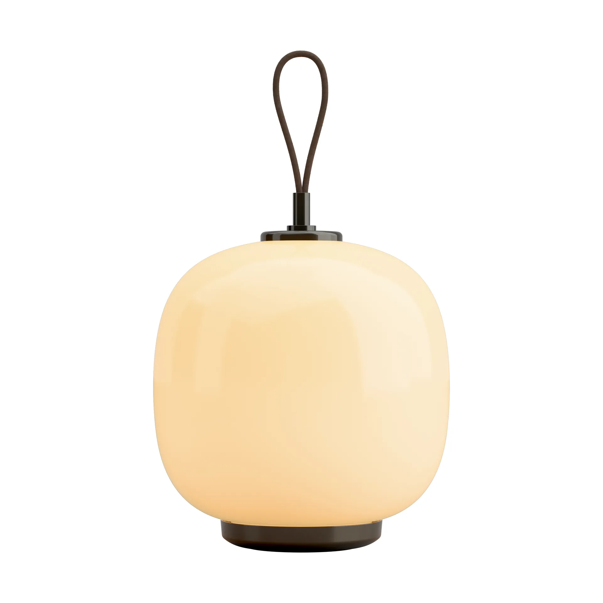 VL45 Radiohus portable lamp Ø17,5 cm, Brass-pale yellow glass Louis Poulsen