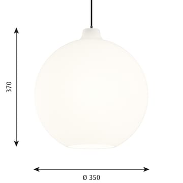 Wohlert pendant lamp Ø35 cm - White opal glass - Louis Poulsen