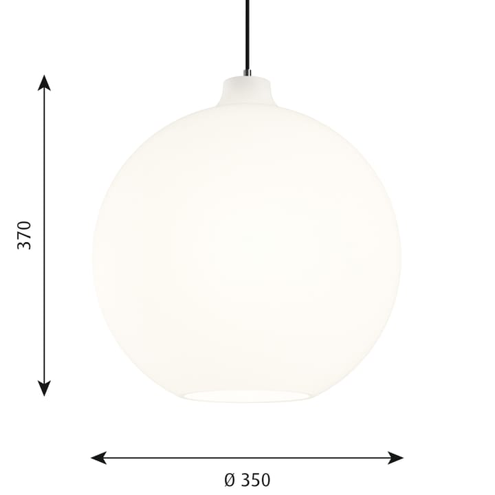 Wohlert pendant lamp Ø35 cm - White opal glass - Louis Poulsen