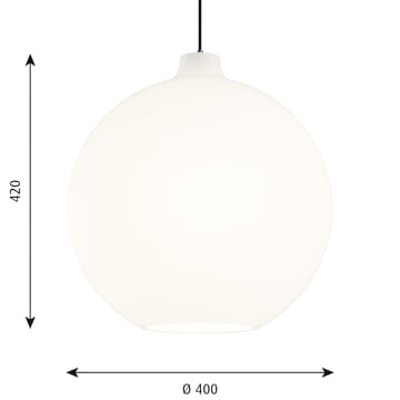 Wohlert pendant lamp Ø40 cm - White opal glass - Louis Poulsen