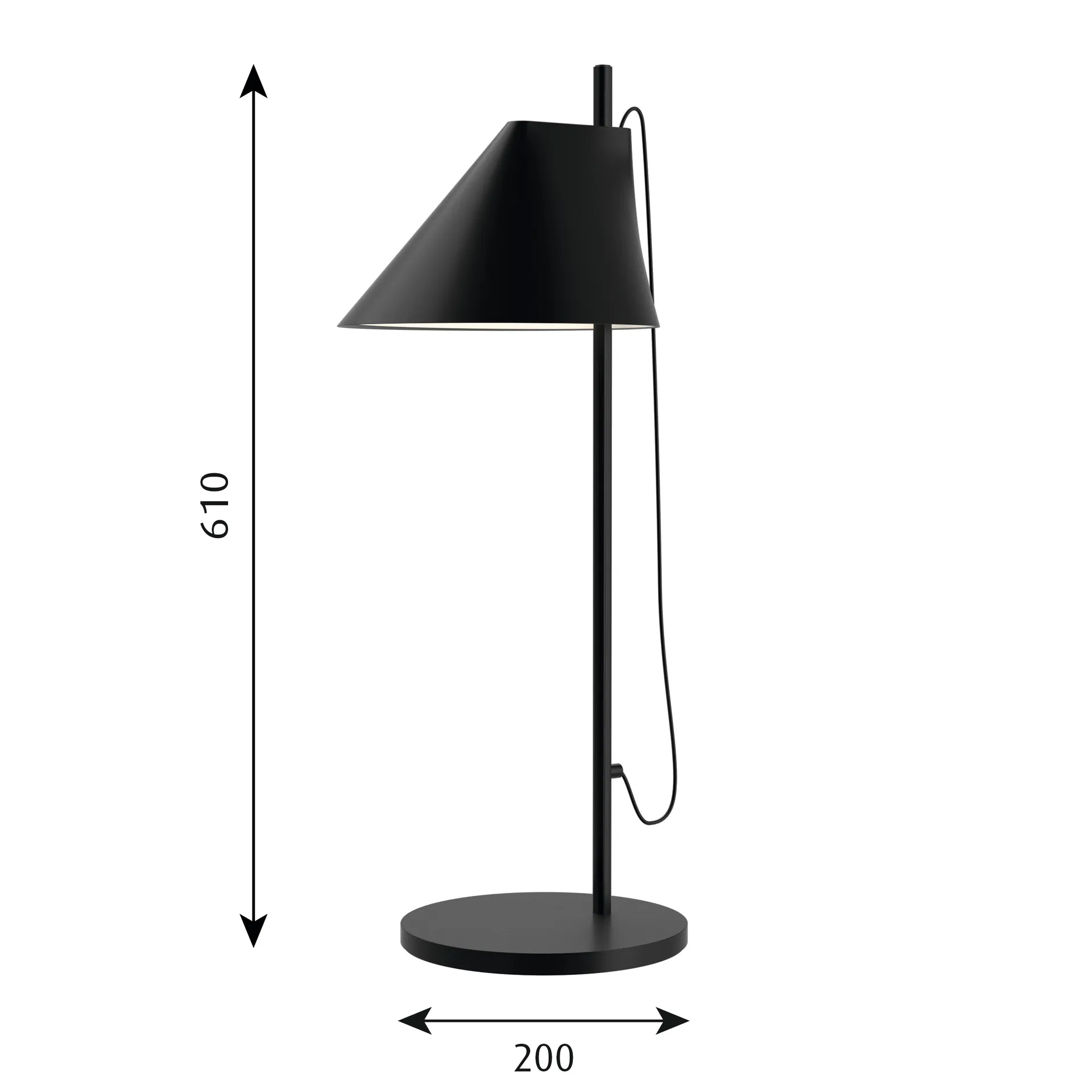 Yuh table lamp, Black Louis Poulsen