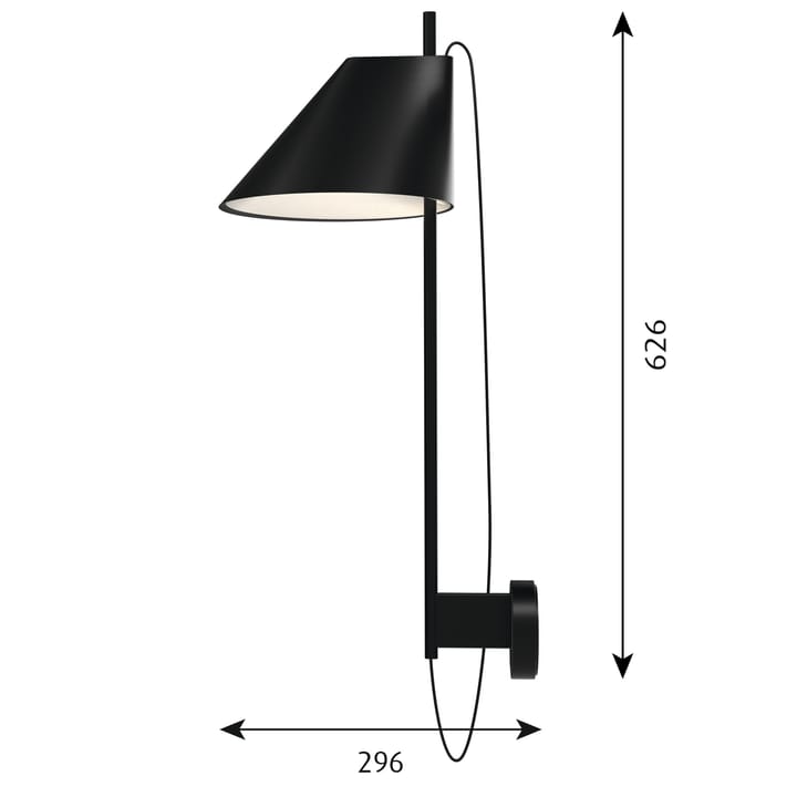 Yuh wall lamp - Black - Louis Poulsen