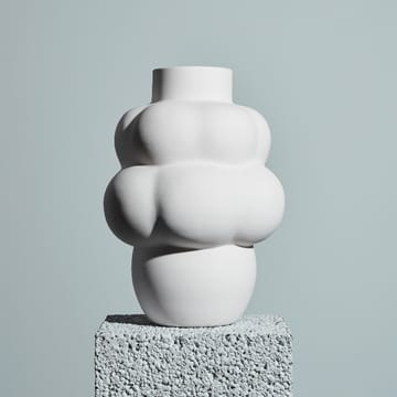 Balloon 04 vase ceramic - raw white - Louise Roe
