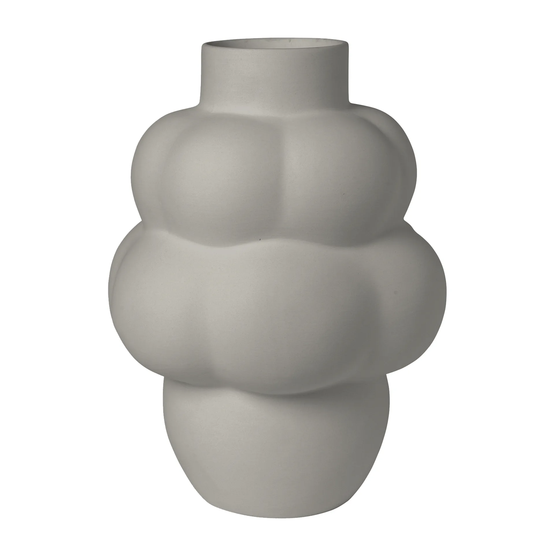 Balloon 04 vase ceramic, Sanded Grey Louise Roe