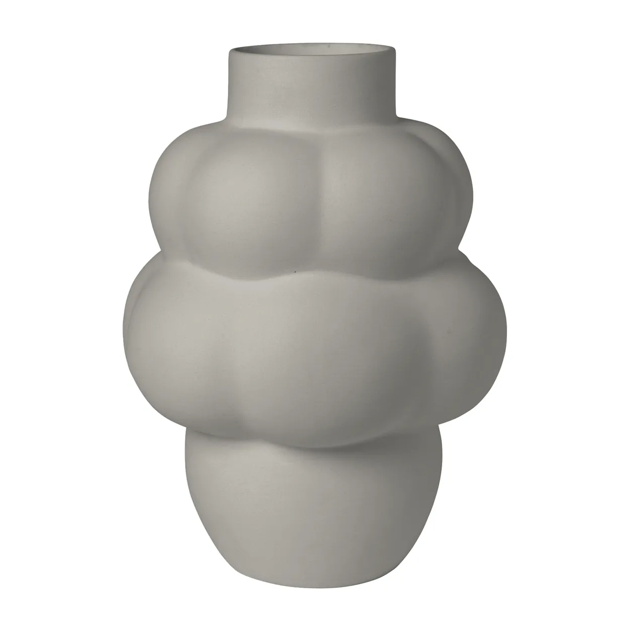 Louise Roe Balloon 04 vase ceramic Sanded Grey | Scandinavian Design | Vases | Grey