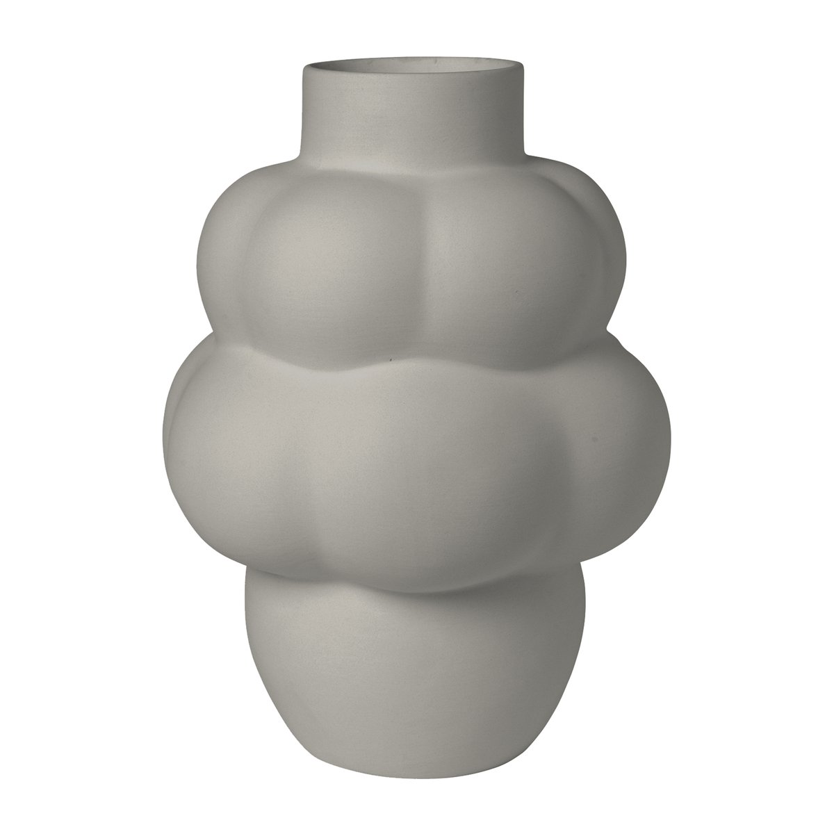Louise Roe Balloon 04 vase ceramic Sanded Grey | Scandinavian Design | Vases | Grey