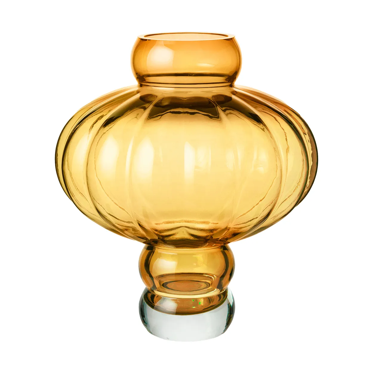 Louise Roe Balloon 08 vase 30 cm Amber | Scandinavian Design | Vases | Yellow