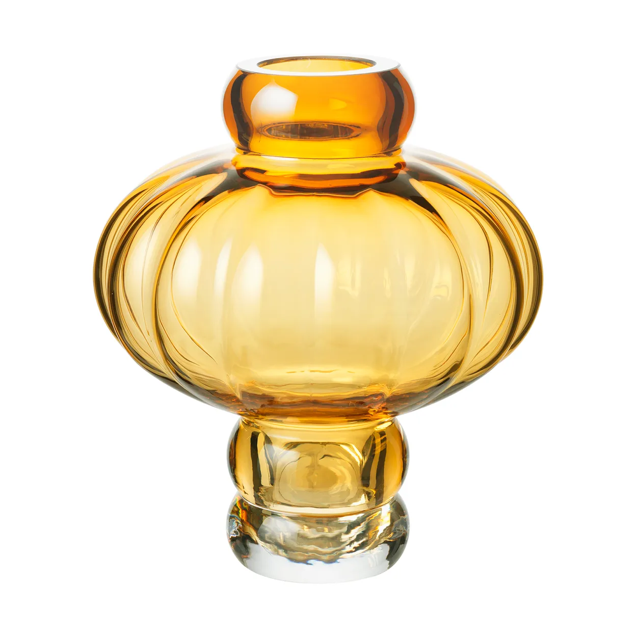 Louise Roe Balloon vase 20 cm Amber | Scandinavian Design | Vases | Yellow