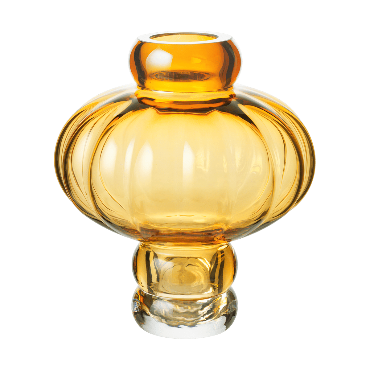 Louise Roe Balloon vase 20 cm Amber | Scandinavian Design | Vases | Yellow