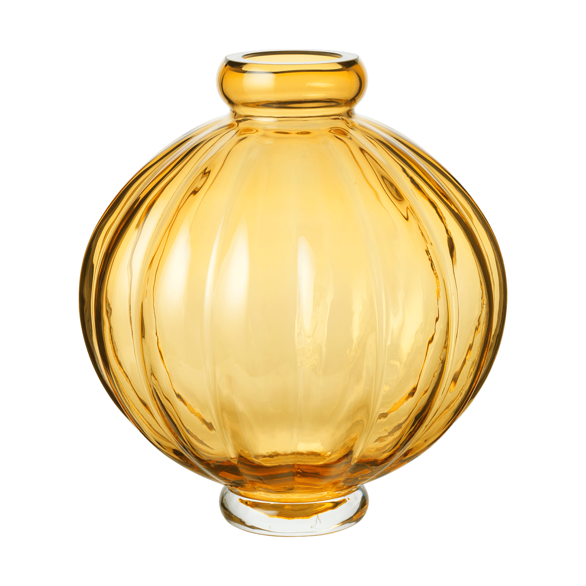 Louise Roe Balloon vase 25 cm Amber | Scandinavian Design | Vases | Yellow