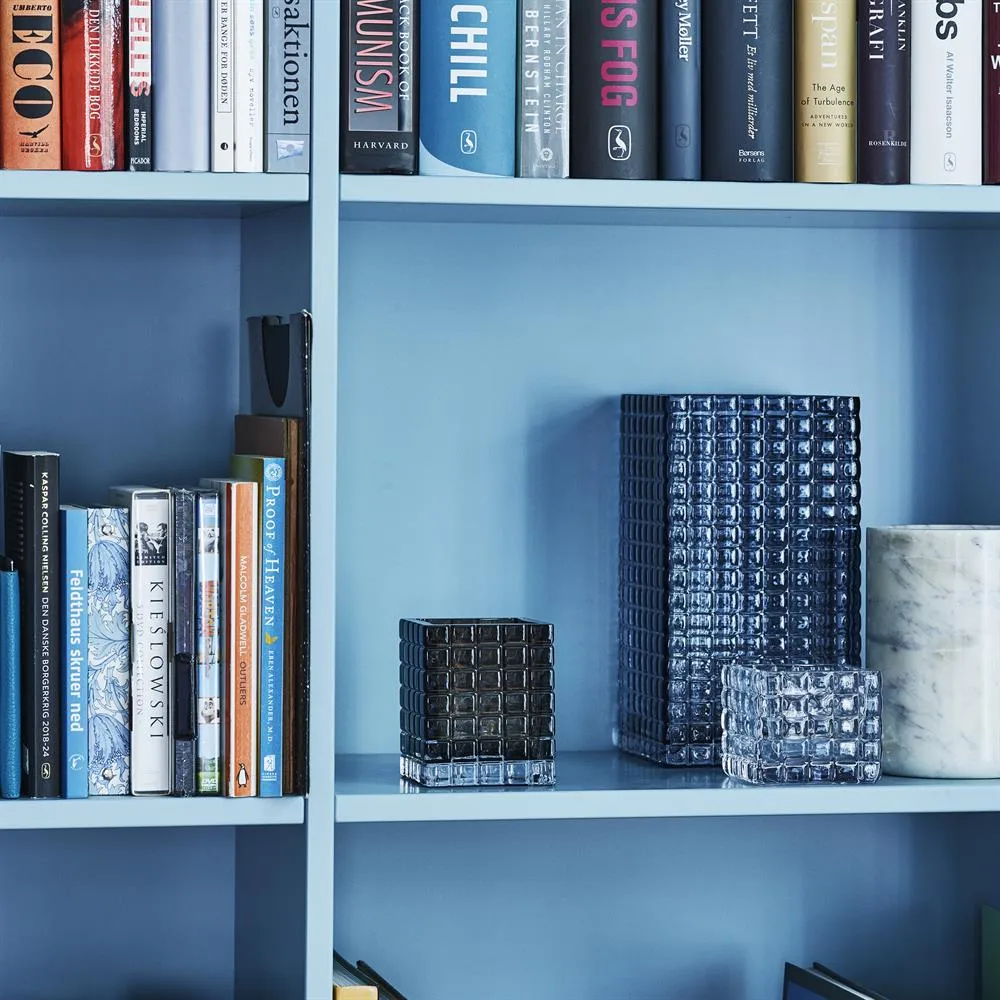 City Hurricane vase, Blue Louise Roe