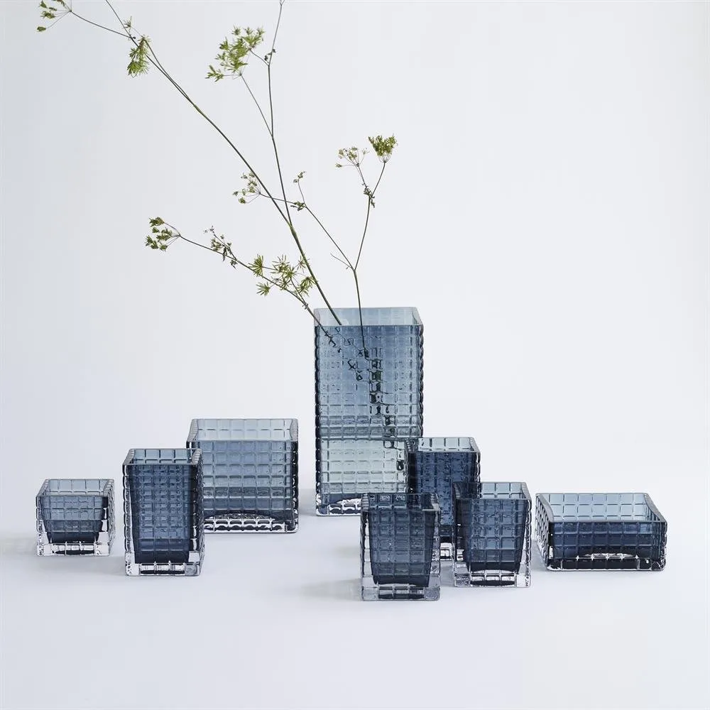 City lights 1 candle holder, Blue Louise Roe