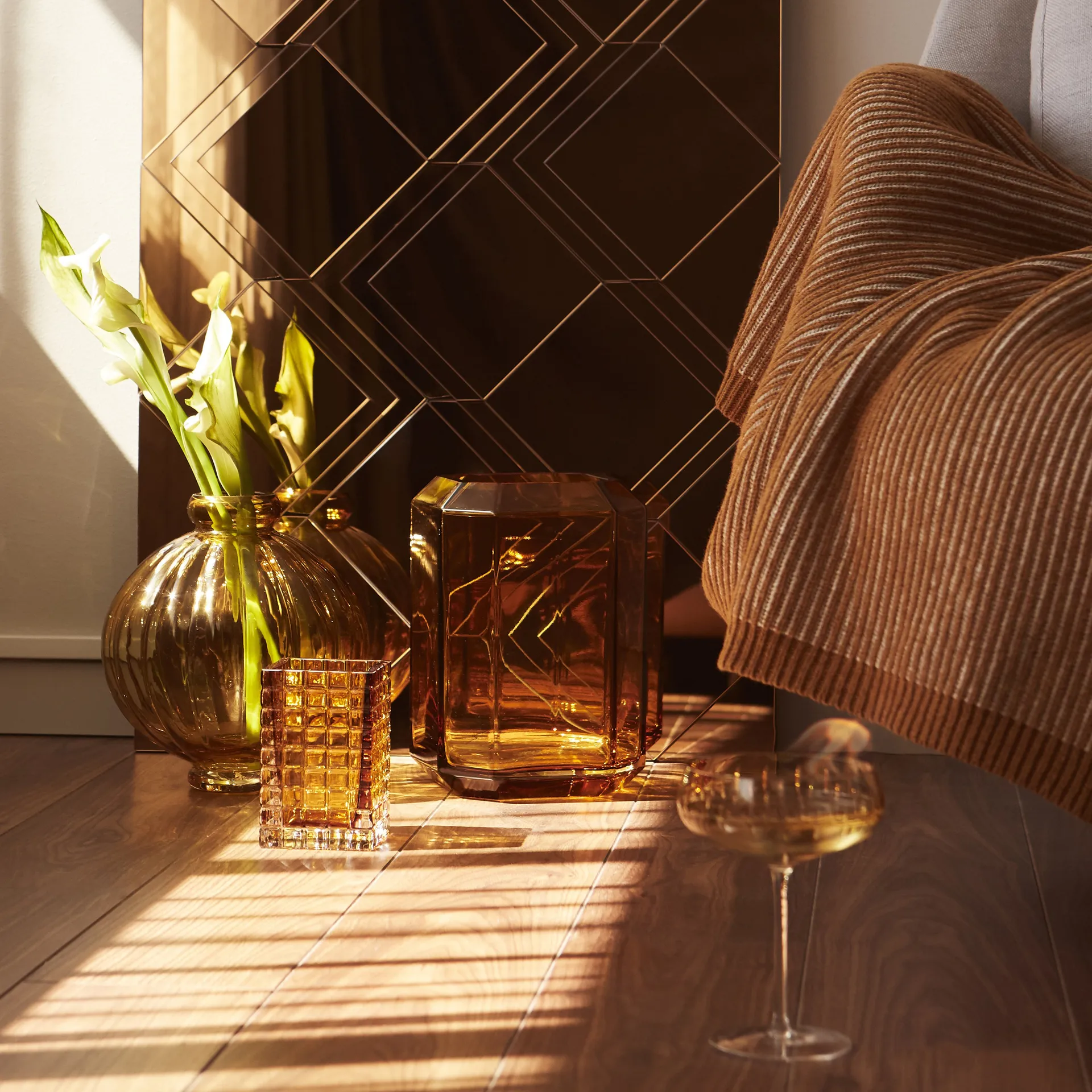 City lights 3  candle holder, Amber Louise Roe