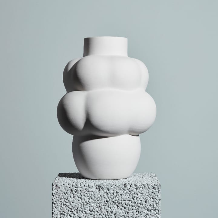 Balloon 04 vase ceramic - raw white - Louise Roe Copenhagen