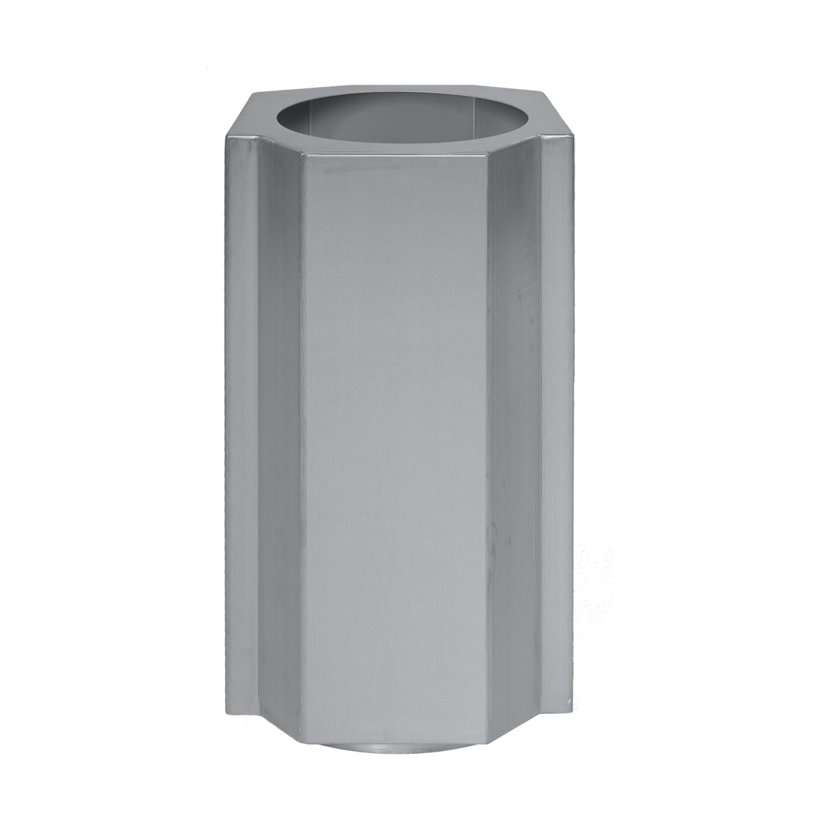 Louise Roe Funki pot S 36 cm Brushed Aluminium | Scandinavian Design | Cooking pots & Casserole dishes | Silver-coloured