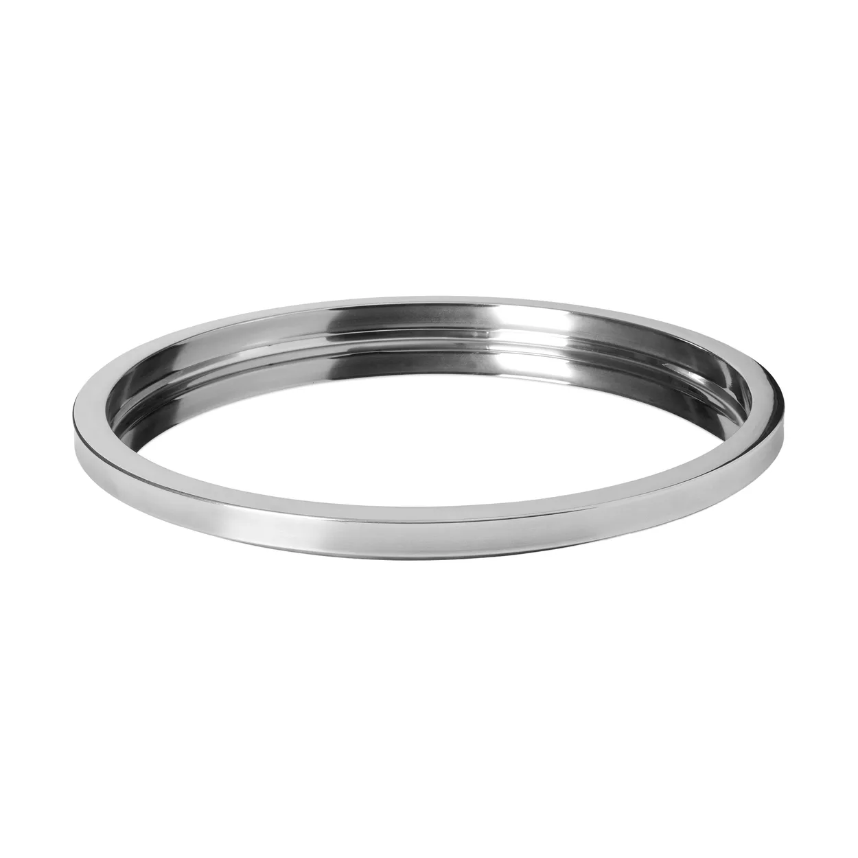 Louise Roe serving tray o56 cm Stainless steel | Scandinavian Design | Trays | Silver-coloured