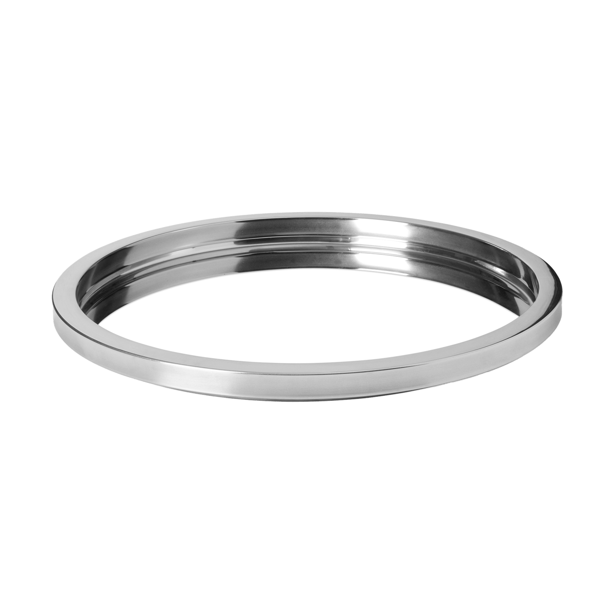 Louise Roe serving tray o56 cm Stainless steel | Scandinavian Design | Trays | Silver-coloured