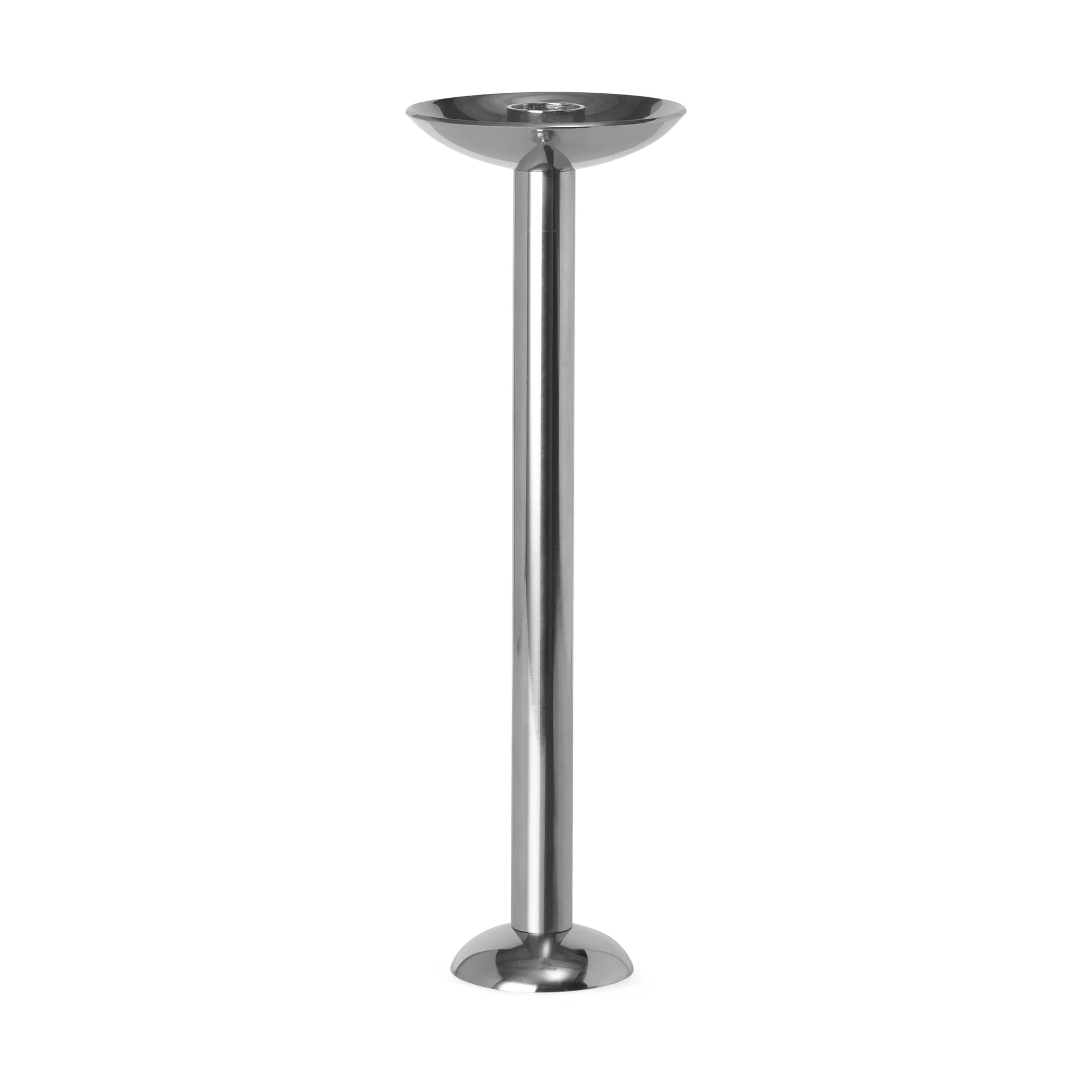 Metal champagne candlestick 28 cm, Stainless steel Louise Roe