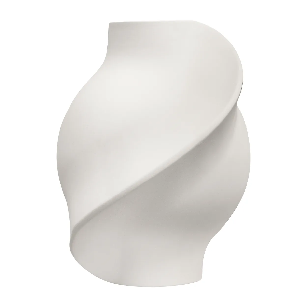 Louise Roe Pirout vase 01 22 cm Raw White