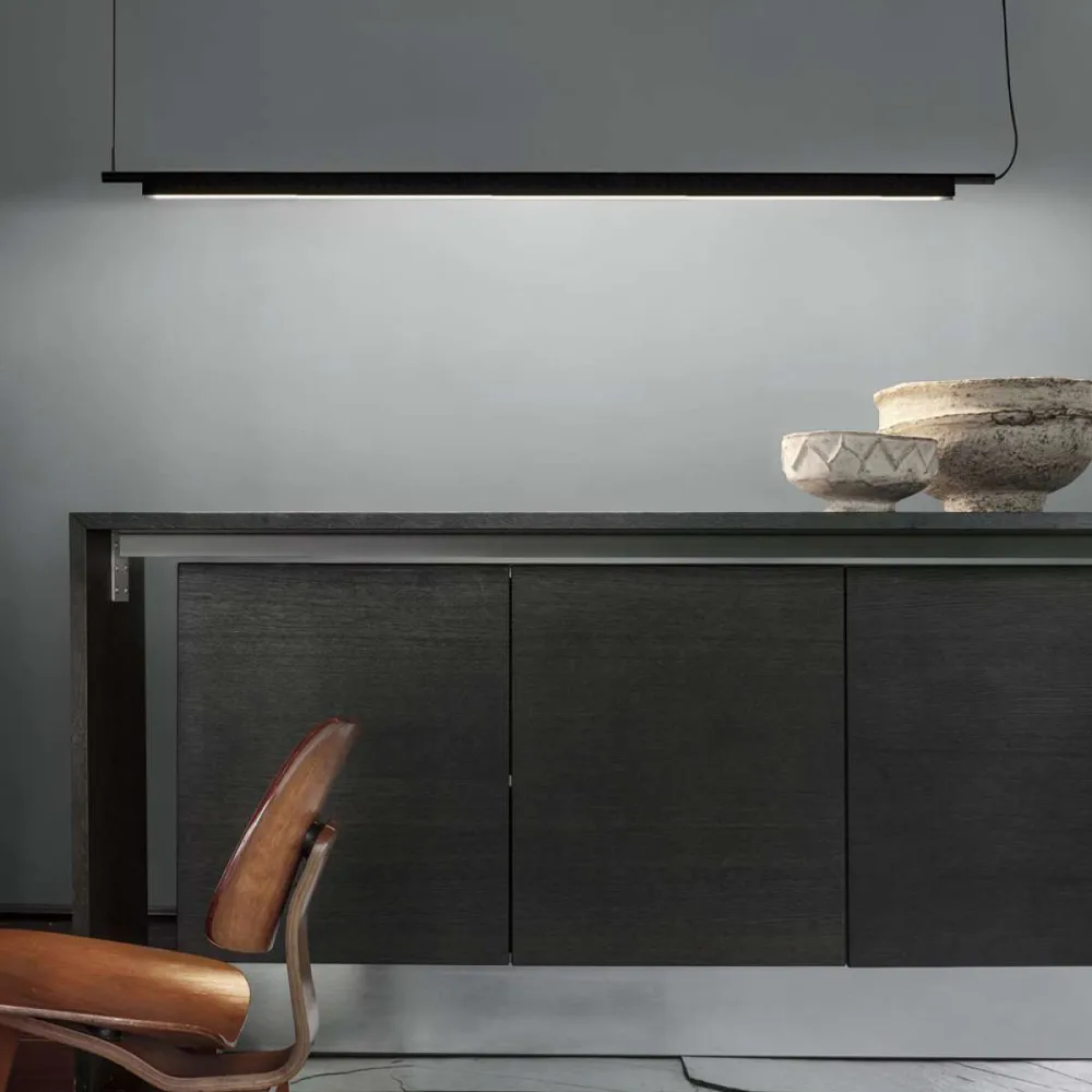 Compendium pendant lamp, Black, incl. phase dimmer Luceplan