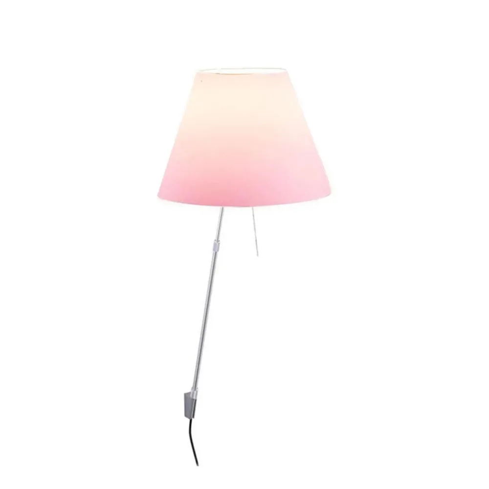 Costanza D13 a wall lamp, Edgy pink Luceplan