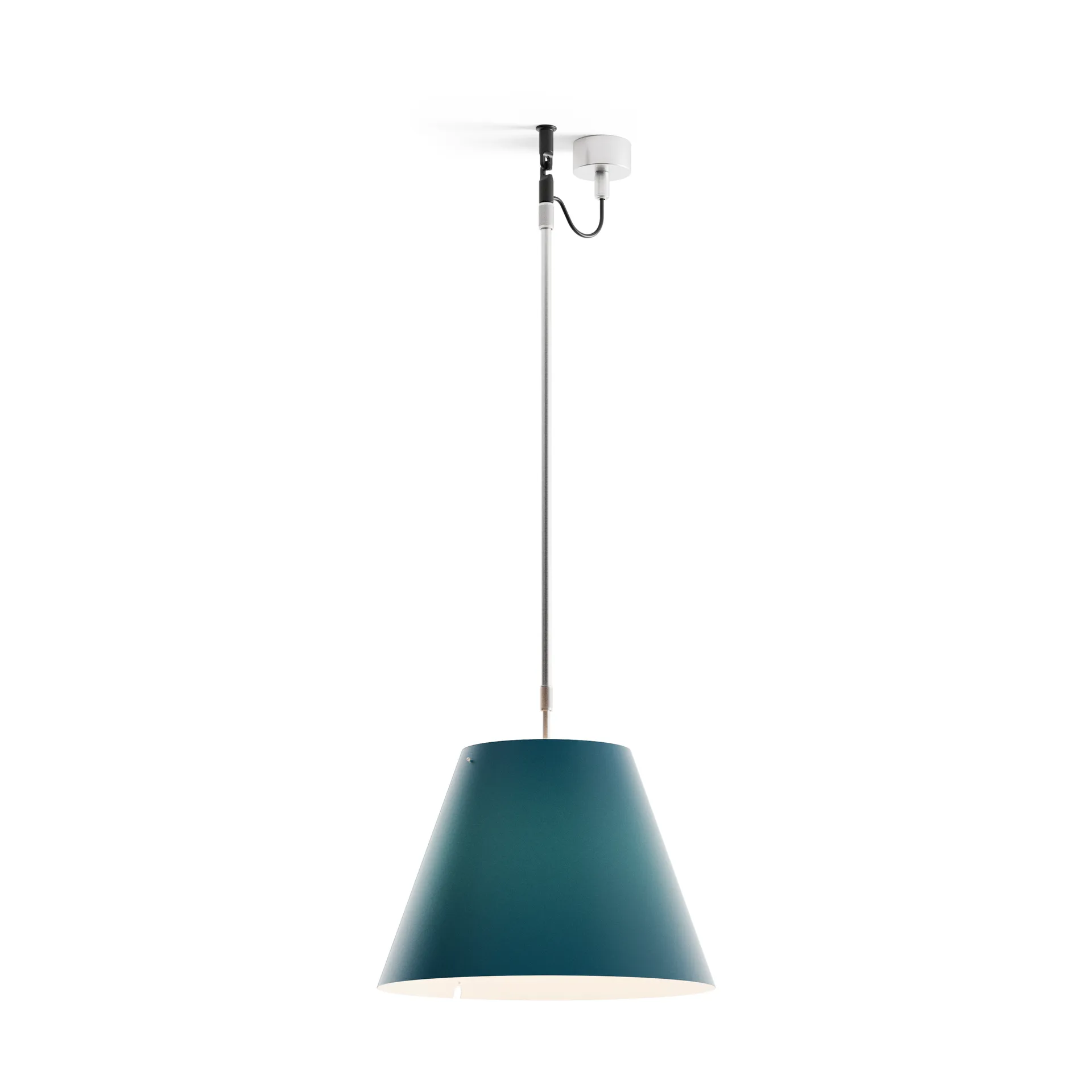 Costanza D13 s pendant lamp, Petroleum blue Luceplan