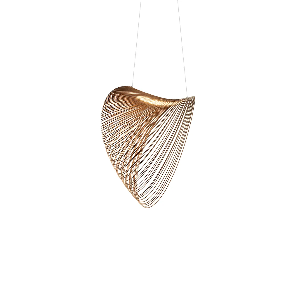 Illan pendant lamp, Birch, ø60cm Luceplan