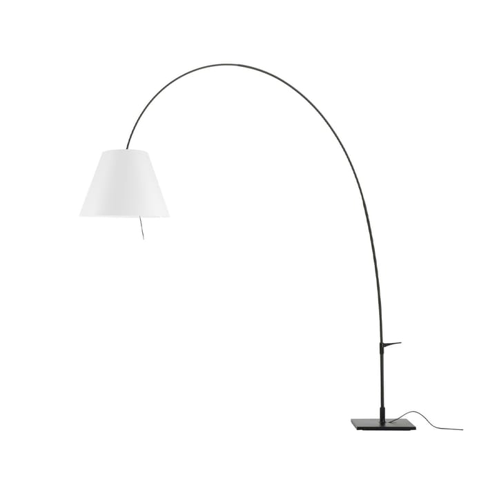 Lady Costanza D13E d floor lamp - White shade-black lacquered stand - Luceplan