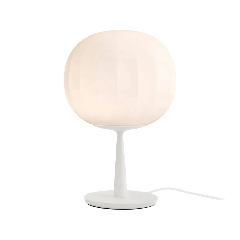 Lita table lamp, Ø30 cm, white stand Luceplan