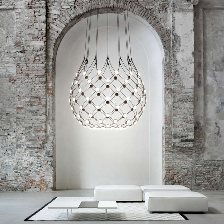 Mesh ceiling lamp - Black, large - Luceplan