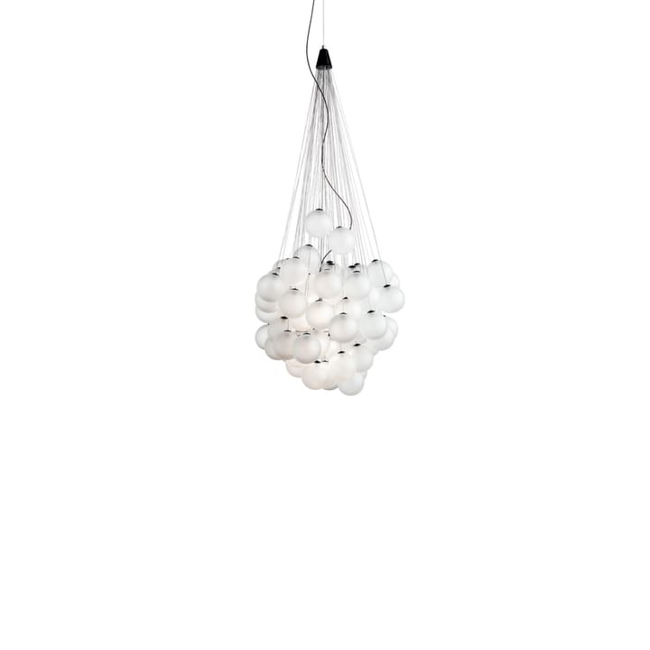 Stochastic pendant lamp - Opal, 48 spheres - Luceplan