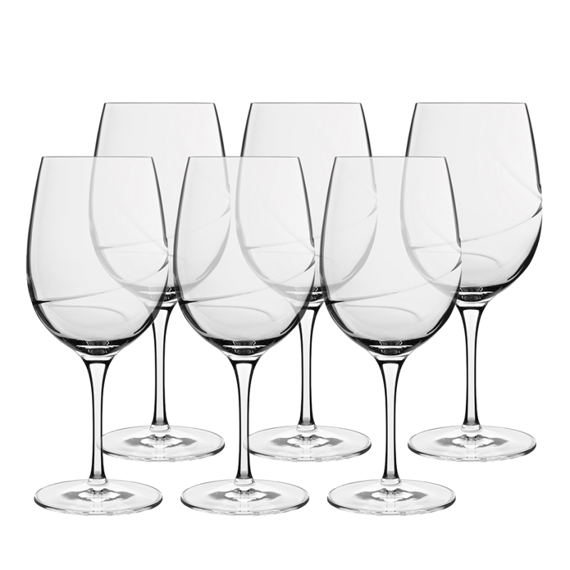 Luigi Bormioli Aero red wine glasses 6-pack 48 cl | Scandinavian Design | Wine glasses | Transparent