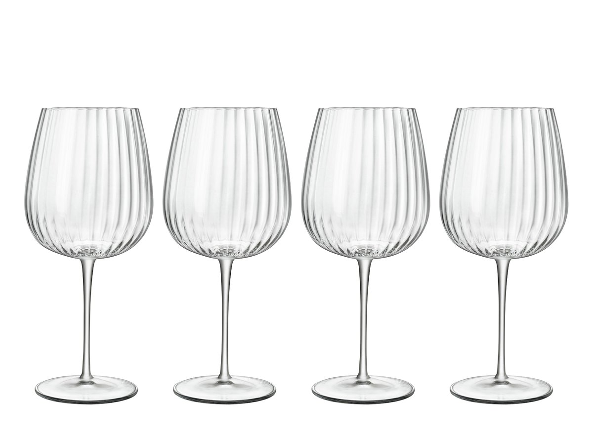 Luigi Bormioli Gin & tonic glasses burgundy optica 4-pack 75 cl