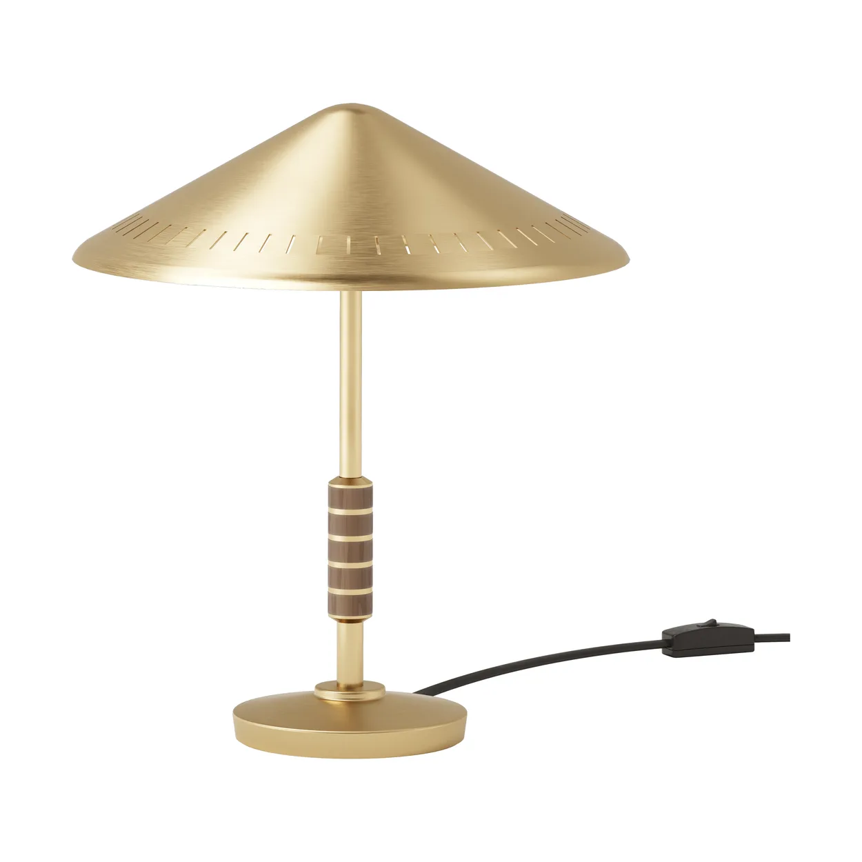 LYFA Governor 250 table lamp Brass-walnut | Scandinavian Design | Desk & table lamps | Gold-coloured