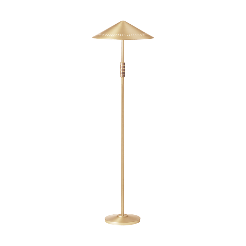 LYFA Governor 405 floor lamp Brass-walnut
