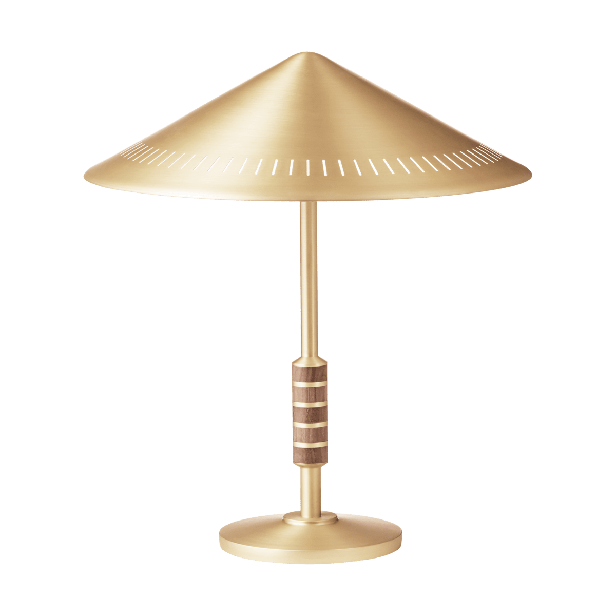 LYFA Governor 405 table lamp Brass-walnut | Scandinavian Design | Desk & table lamps | Gold-coloured