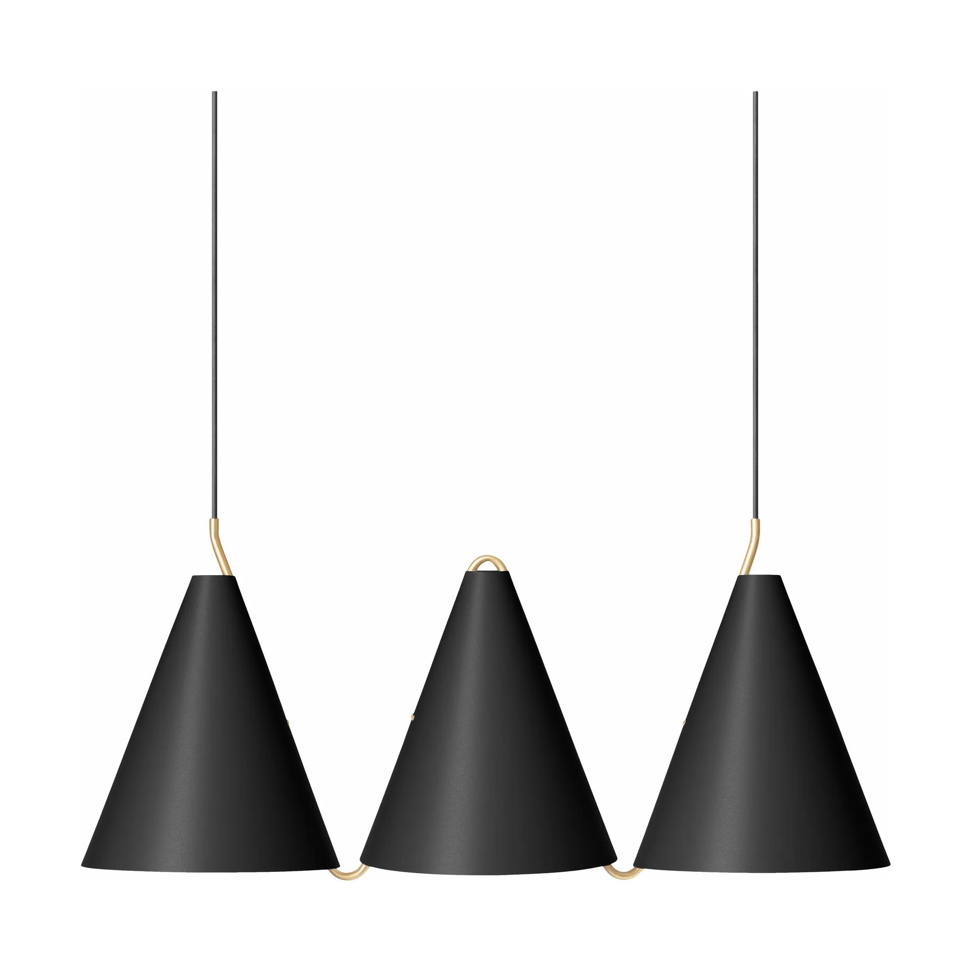 Mosaik III Side by Side 250 pendant, Black LYFA