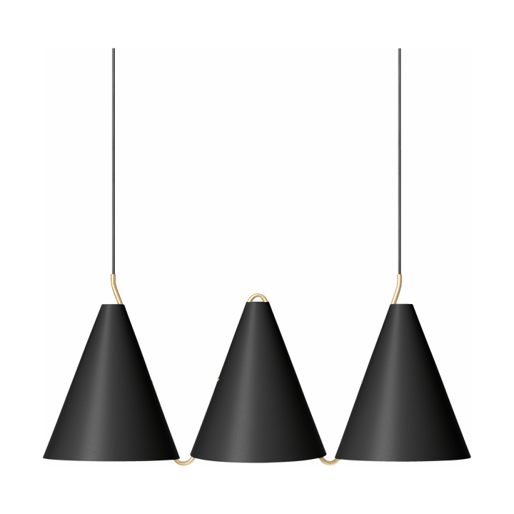 Mosaik III Side by Side 250 pendant - Black - LYFA