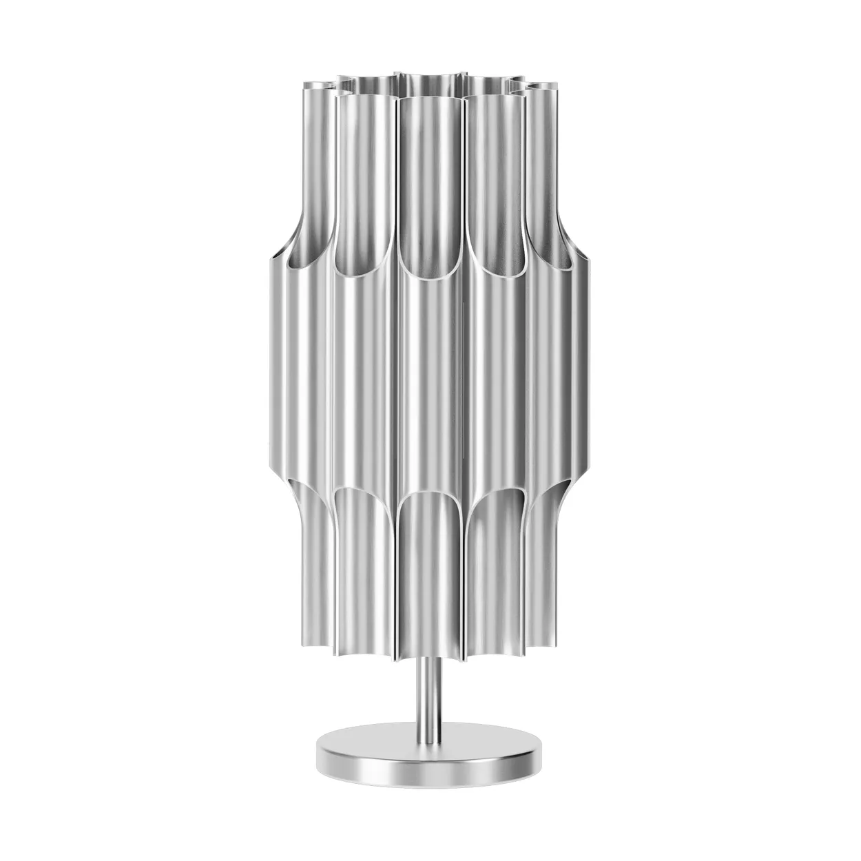 LYFA Pan 120 table lamp Aluminium | Scandinavian Design | Desk & table lamps | Silver-coloured