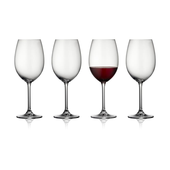 Clarity red wine glass 45 cl 4-pack - Clear - Lyngby Glas